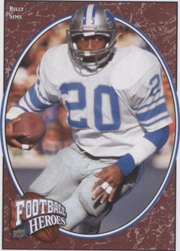 2008 Upper Deck Football Heroes Billy Sims #206