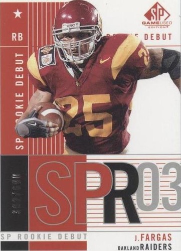 2003 SP Game Used Edition Justin Fargas #109