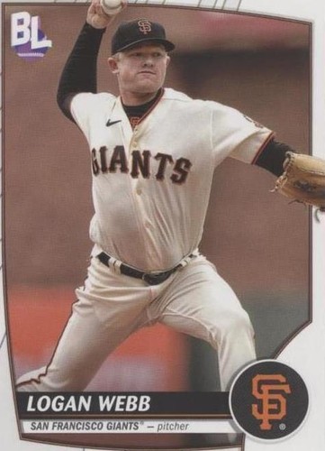 2023 Topps Big League Blue Foil Autographed Card of Logan