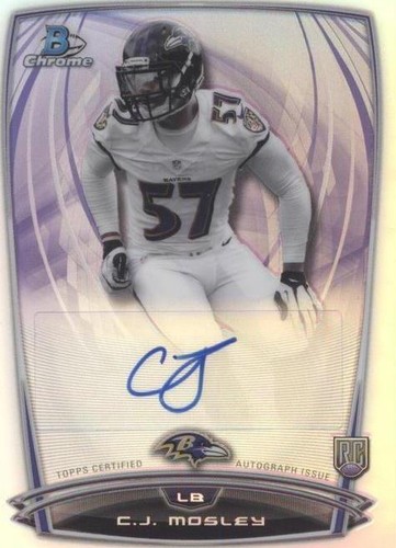 2014 Bowman Chrome C.J. Mosley #RCRA-CJM