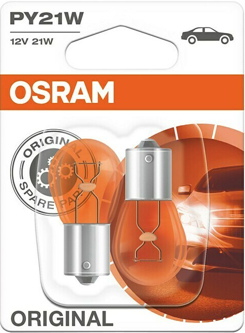 Osram Py21w Original Line 12v 21w Bau15s Doppelblister Lampe Birne - Orange