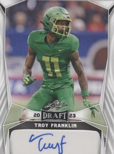 2023 Leaf Draft Troy Franklin #BA-TF2