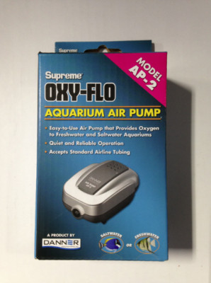 SUPREME OXY-FLO AIR PUMP 2 WATT  for  AQUARIUMS  DANNER AP-2   