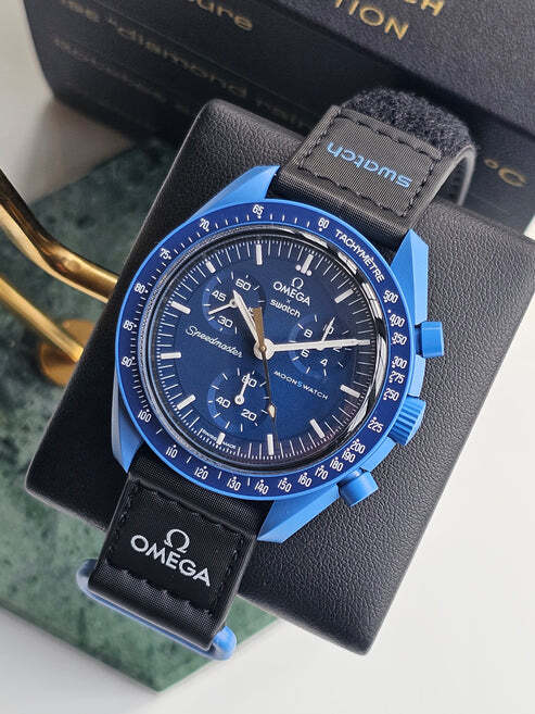 Swatch x Omega Neptune Moonshine Gold Moonswatch Mission New