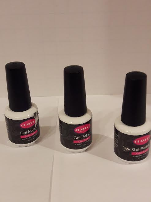 Set 3pcs Uv Led Soak Off Nail Varnish 013,016,017