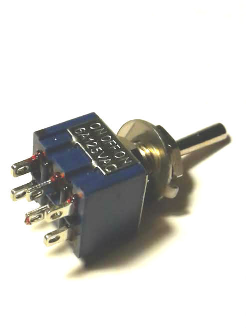 10 DPDT SWITCHES FOR Z SCALE MODEL RAILROADS