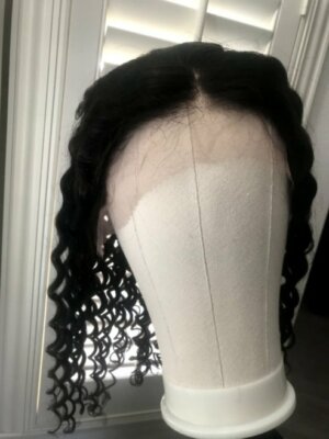 Virgin Human Hair Lace Front Wig Pre Plucked with Baby Hair--Kinky Curly