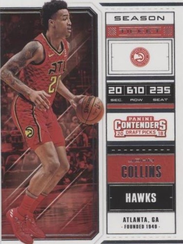 2018 Panini Contenders Draft Picks - John Collins #25