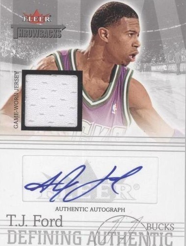 2004-05 Fleer Throwbacks - T.J. Ford #DAA-TF