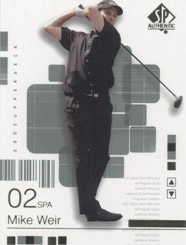 2002 SP Authentic - Mike Weir #16SPA