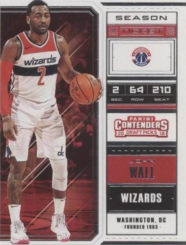 2018 Panini Contenders Draft Picks - John Wall #26