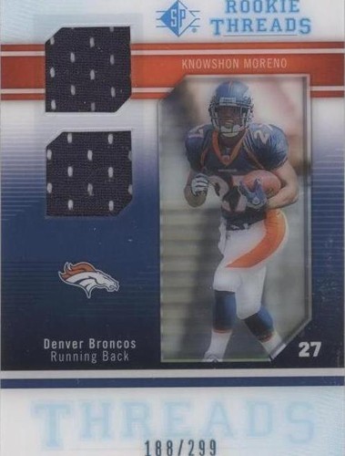 2009 SP Threads Knowshon Moreno #RT-KM