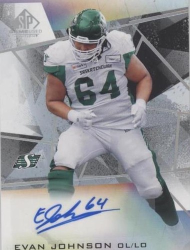 2021 SP Game Used Edition CFL Evan Johnson #A-EJ