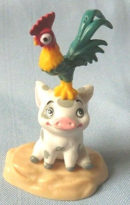 12pcs Moana Figure Maui Pua Heihei Waiali Princess Doll Play Set Toy Cake Topper