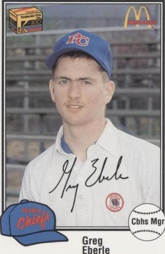 1989 Kodak Peoria Chiefs - Greg Eberle #27