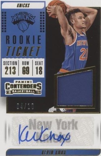 2018-19 Panini Contenders - Kevin Knox #RT-KNX