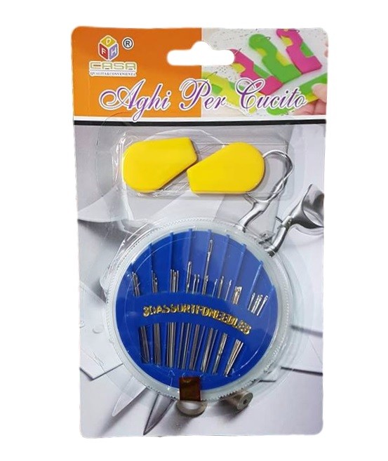 Kit 30 Aghi Da Cucito Cucito Ago Misura + 2 Infila Aghi Sartoria Accessori dfh