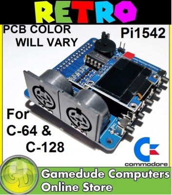 1541 Io Adaptor For The Raspberry Pi - Oled Display - Use On C64 C128 Etc -f03