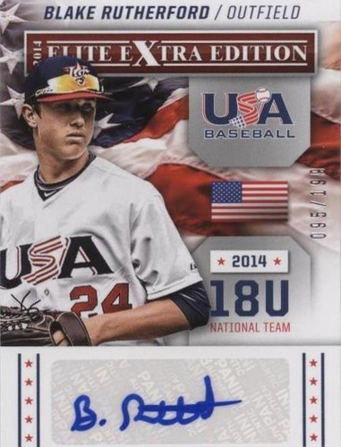 2014 Panini Elite Extra Edition - Blake Rutherford #3