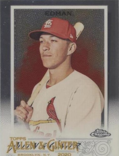 2020 Topps Chrome Orange Wave Refractor /25 Tommy Edman #94