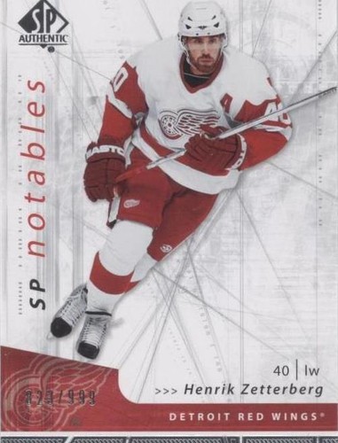 2006-07 SP Authentic - Henrik Zetterberg #116