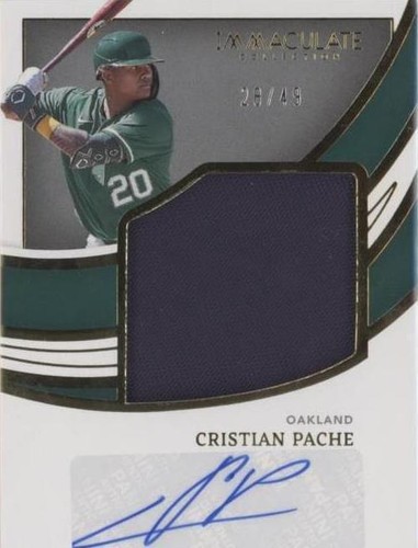2022 Panini Immaculate Collection - Cristian Pache #JJS-CP