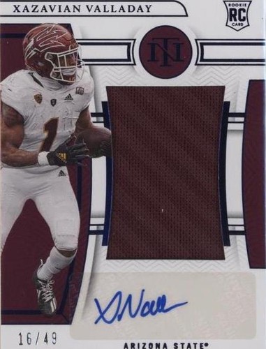 2023 Panini National Treasures Collegiate Xazavian Valladay #CMS-XAV