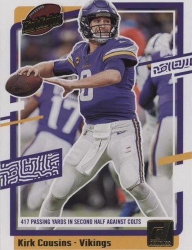 2023 Panini Donruss Kirk Cousins #H-KC