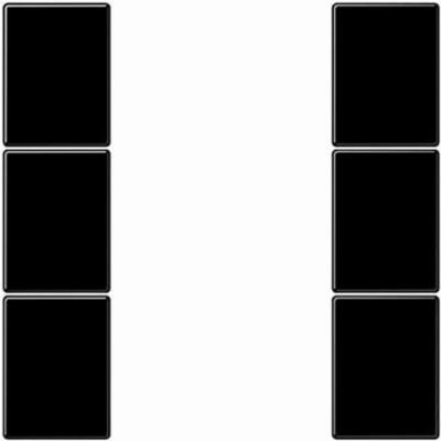 Jung KNX Tastensatz LS503TSASW - 3-fach, Komplett, Thermoplast, IP20, Schwarz