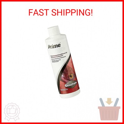 Seachem Prime Fresh and Saltwater Conditioner - Chemical Remover and Detoxifier 