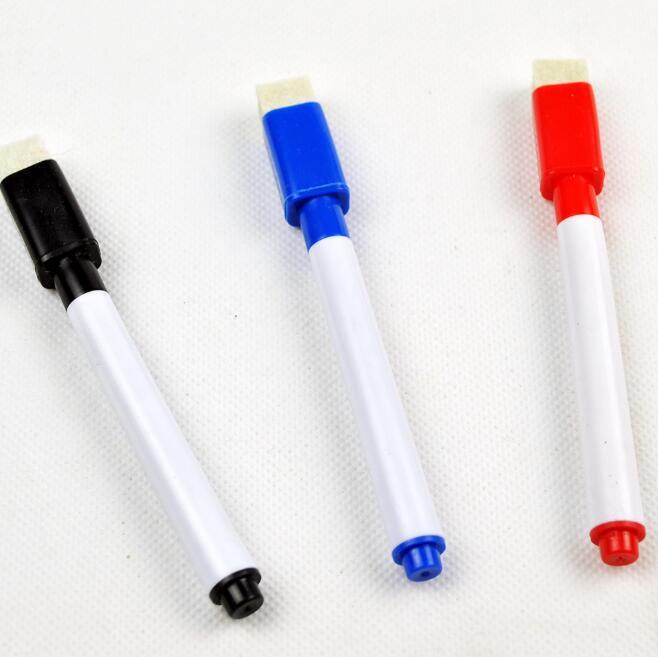 Set 3 Penne Pennarelli Per Lavagna Magnetica Cancellabili Nero Blu Rosso dfh