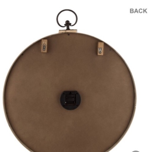 WOODEN WALL CLOCK VERY LARGE~CYBER~MONDAY~ on SALE $49.88 usually around $99.88