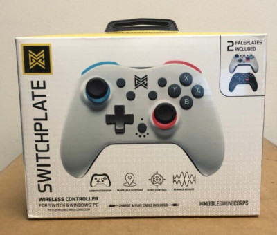 Switchplate Wireless Gaming Controller for Nintendo Switch or Windows PC