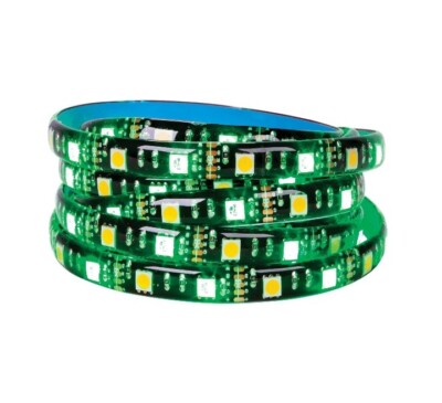 Great Value 6.5FT, USB Powered, Adjustable White and Multi-Colored RGB LED Tape