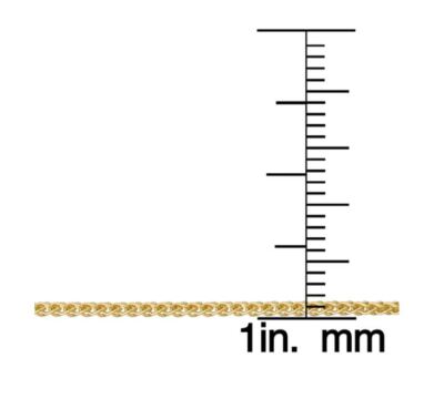 14k Yellow Gold Filled 1.5mm-round Wheat Chain Necklace