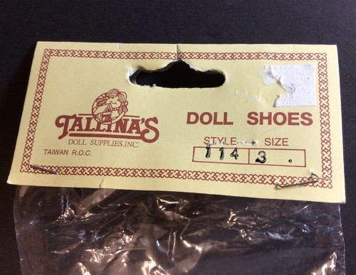 VINTAGE TALLINA’S DOLL SHOES NIP STYLE  #114 SIZE 3