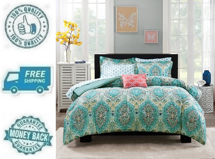 Mainstays Medallion Bed In A Bag Bedding Set - Bedding ...