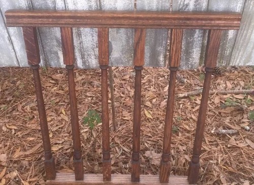 Architectural Salvage Wooden Steps Banister Section Repurpose DIY 28