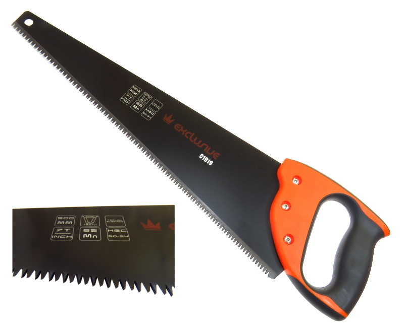Fuchsschwanz Holzsäge Handsäge Holz Säge 500mm dreimal abgefräst (TRI-CUT)