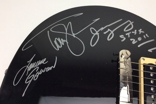 STYX Signed Autograph Guitar Epiphone Junior Model