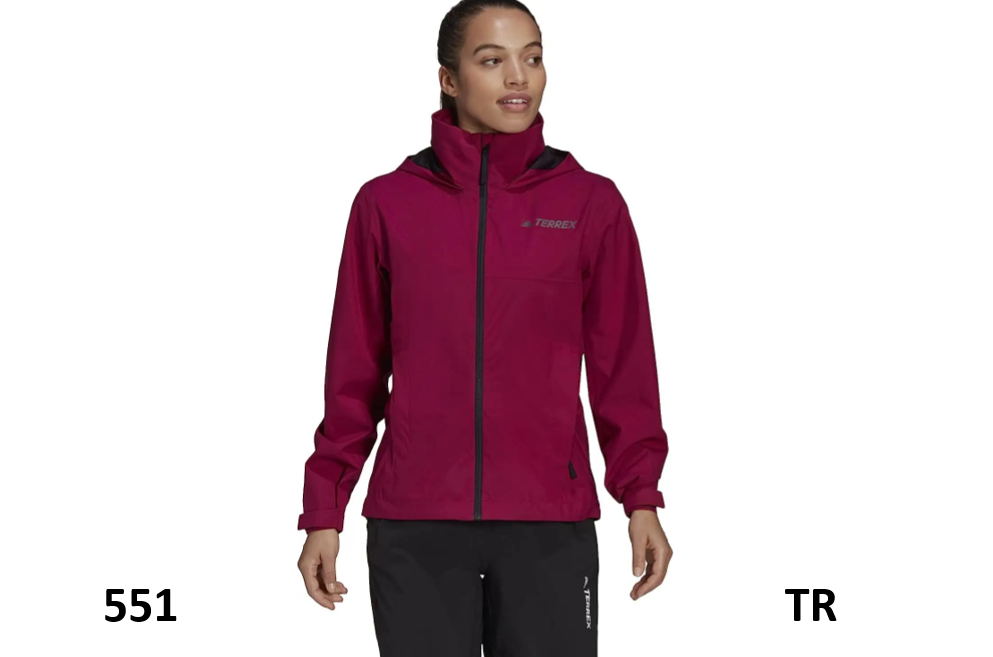 adidas Multi RAIN.RDY Jacket, Power Berry, XS (US 0-2) adidas women's jacket XS