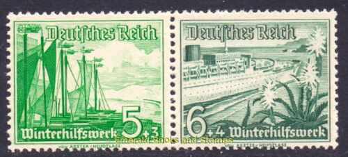 EBS Germany 1937 - Welfare - Ships - se-tenant - Michel W125 - MNH**