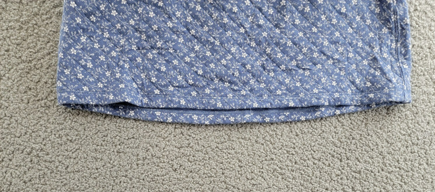 Polo Ralph Lauren Floral Quilted Double-Knit Skirt Big Girls XL (16) Blue PullOn - Picture 4 of 15