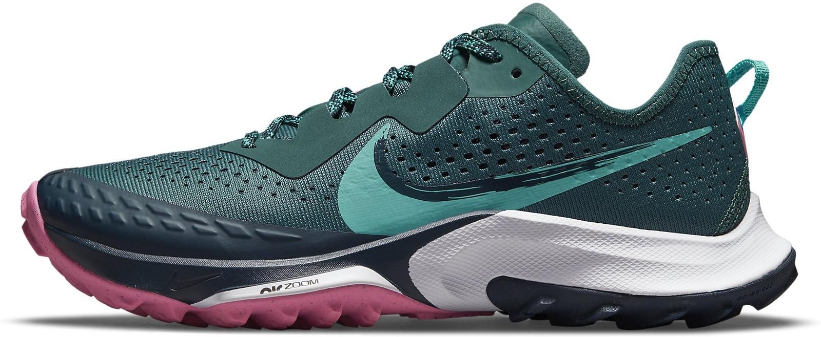

Женские кроссовки для бега по пересеченной местности Nike Terra Kiger 7 Dark Teal Green Pink CW6066-301 sz 9, Зеленый, Nike Air Zoom Terra Kiger