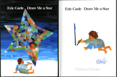 Eric Carle SIGNED AUTOGRAPHED Draw Me A Star HC 1st Ed