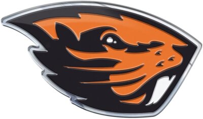 Oregon State University Beavers Auto Emblem, Aluminum Metal, Embossed Team...