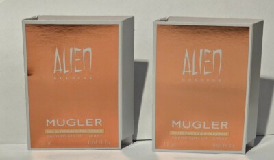 New MUGLER Alien Goddess Supra Florale Lot of 2 EDP Spray Samples 1.2ml/.04oz