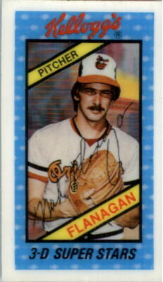 1980 Kellogg's Baltimore Orioles Baseball Card #3 Mike Flanagan - NM-MT