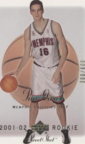 2001-02 Upper Deck Sweet Shot - Pau Gasol #120
