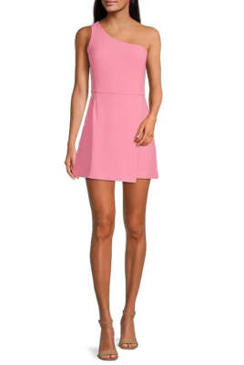 FRENCH CONNECTION Whisper One Shoulder Mini Dress 8B 1769